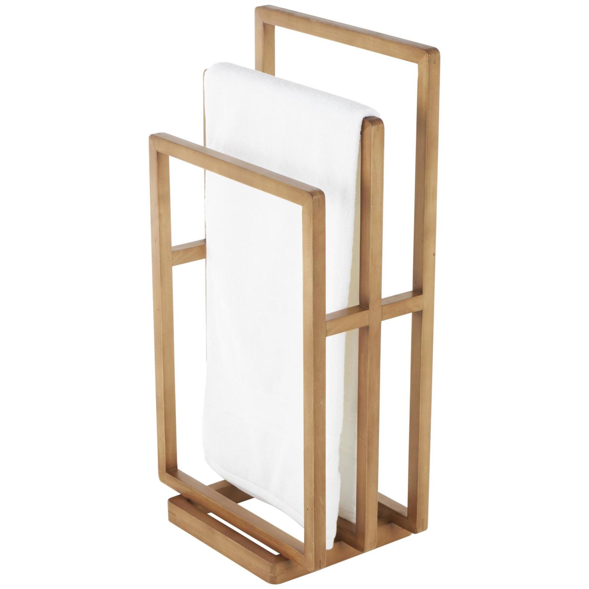 33" Brown Sleek Modern Quilt Rack